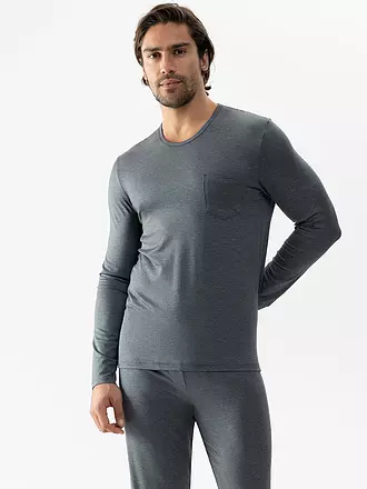 MEY | Pyjama Langarmshirt JEFFERSON quartz melange | 